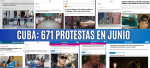 Foto de Observatorio Cubano de Conflictos reporta más de 700 protestas en junio en Cuba