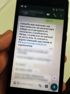 Avalancha de CV en Canaryfly  por un Whatsapp que se hace viral