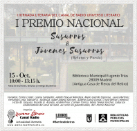 Radio Universo Literario organiza la I jornada literaria con motivo del I Certamen Nacional Susurros