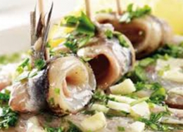 Anchoas al pesto