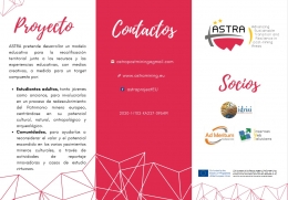 Ya están disponibles el flyer y la demo del proyecto ASTRA En la sección de la plataforma REA del proyecto