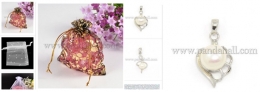BOLSITAS DE ORGANZA & COLGANTES DE PLATA