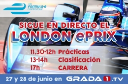 La Fórmula E, London ePrix, en Grada1.tv