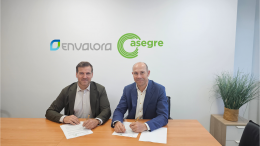ENVALORA y ASEGRE firman un acuerdo para impulsar la gestión sostenible de los residuos de envases industriales