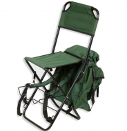Mochila silla diseñada para llevar todo el material de pesca en uno