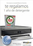 Whirlpool regala un año de Fairy gratis con sus lavavajillas con PowerClean