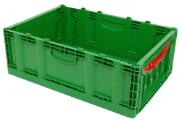 Caja de plástico plegable y resistente