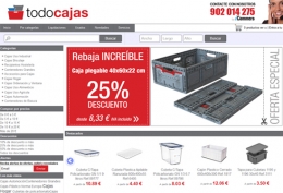 Todocajas.com es la nueva tienda online de compra y venta de cajas, que iCommers ha lanzado en internet este 2015