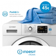 Las nuevas secadoras Push&Go de Indesit vienen con un set de toallas de regalo