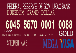 MEGA VISA OF  GOV IUKAC EMPIRE// FEDERAL RESERVE OF GOV IUKAC BANK// DIPLOMATIC AFFAIRS 