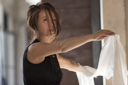 Performance de Nam Hong en el contexto de la Bienal de Venecia 2015
