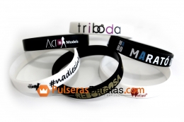 Moda útil con pulseras de silicona