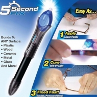 “5 Second Fix UV Luz” Pluma de Reparación Pegamento Plástico Líquido Soldadura de Plásticos Kit