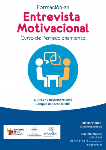 Mindic y la UMH ofertan para este otoño formación en Entrevista Motivacional