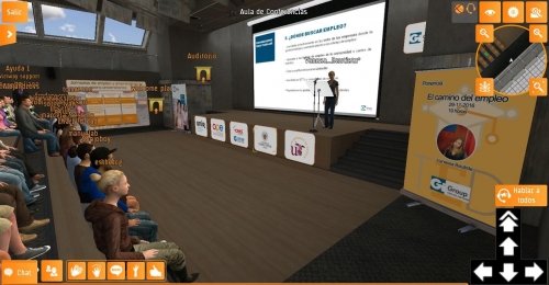 Los jóvenes universitarios optan por el mundo virtual 3D The Education District para buscar empleo