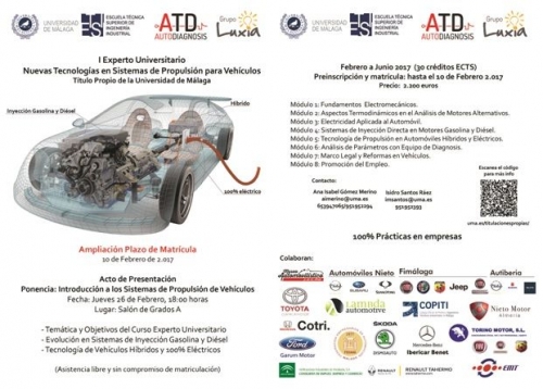  Curso I Experto Universitario. Nuevas tecnologías en sistemas de propulsión para vehículos