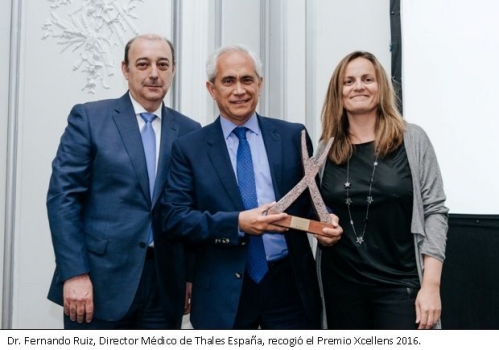Thales recibe el Premio Xcellens 2016 por su programa de promoción de la salud y prevención cardiovascular