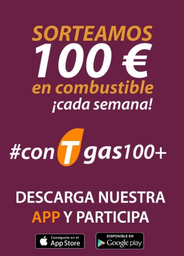 Tgas regala 100€ en combustible por descargar su APP