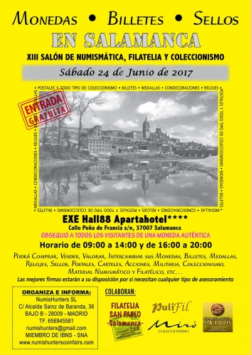 Los amantes de la numismática, la filatelia y el coleccionismo tienen una cita este sábado en Salamanca