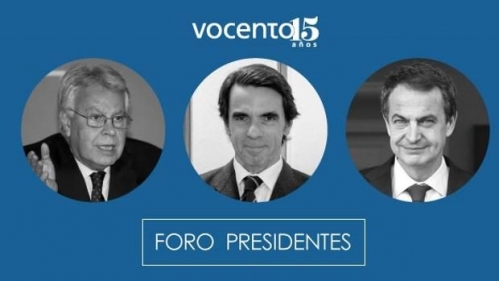 Vocento reúne en un coloquio a los tres expresidentes del Gobierno: González, Aznar y Zapatero