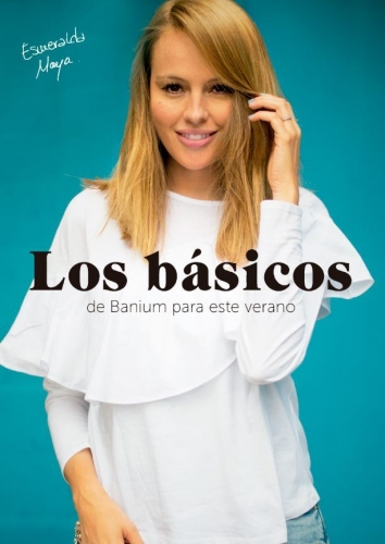 La actriz Esmeralda Moya es la nueva imagen de Banium, que presenta su colección de verano