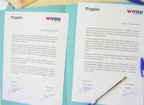 WiYou Seguros y Togayther, unidos por la educación en la diversidad, el ocio y la cultura LGTB+