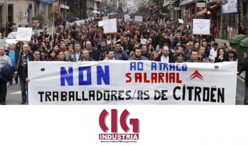 A produción de automóbiles recupera o nivel anterior á crise. ¿e os Salarios?