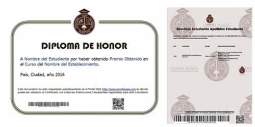 Servicio Global de validación, registro y certificación para premios estudiantiles.