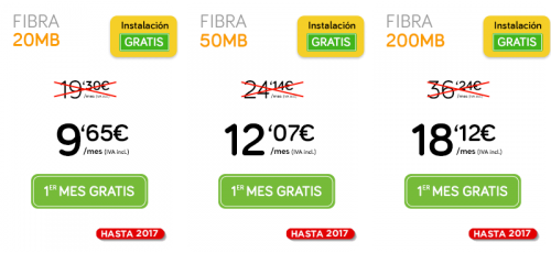 Ofertas de Jazztel