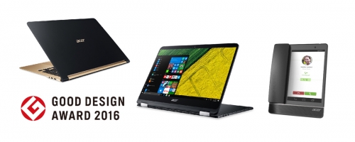 Los portátiles ultra finos y ligeros de Acer galardonados por el Good Design Award de Japón