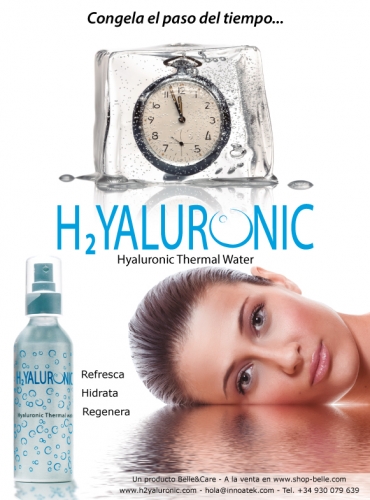 Acido hialuronico, nuestro gran aliado contra el envejecimiento: H2YALURONIC, primer agua termal con ácido hialurónico