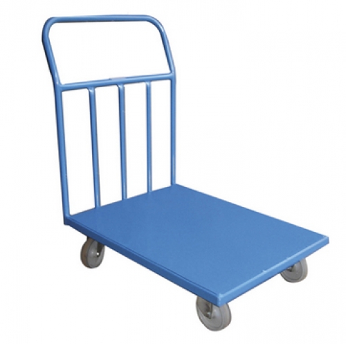 Carretilla con plataforma para uso industrial, con freno nylon