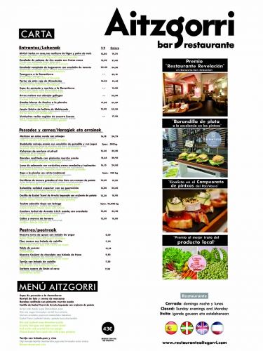 Llega la carta de primavera del Restaurante Aitzgorri de San Sebastián