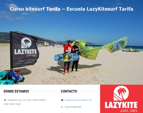Curso kitesurf Tarifa – Escuela LazyKiteSchool Tarifa