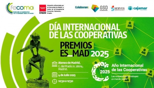 FECOMA celebra el Día Internacional de las Cooperativas con la entrega de los Premios ES_MAD 2025 en el Ateneo de Madrid