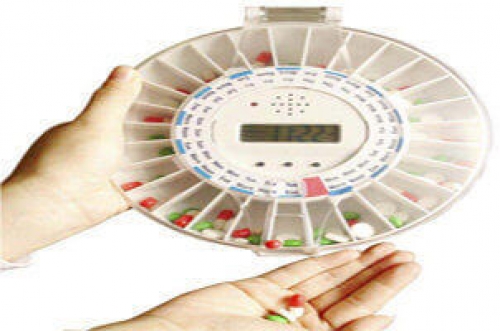 Pastillero semanal 4 tomas como dispensador de medicamentos electronico