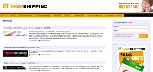 Ejemplos de tiendas online de decoración realizadas con Dropshipping