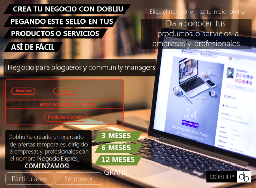 Dobliu.es | Crea tu negocio con Dobliu y obtén beneficios inmediatos 