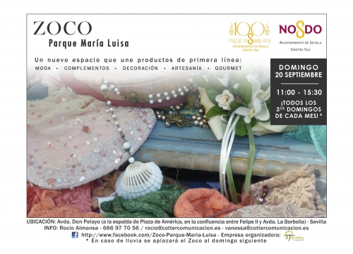 El Zoco de Parque María Luisa vuelve en septiembre tras el parón veraniego