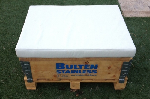 Palet Puff de 80x60, quedarán muy monos en tu terraza