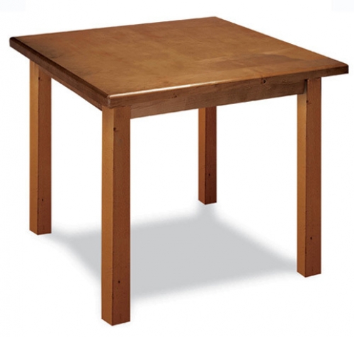 Mesa de hostelería en madera de pino barnizada, la auténtica mesa de bar