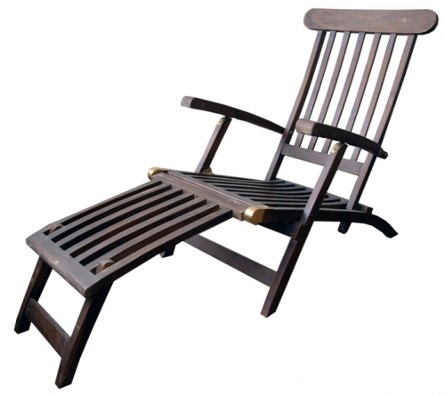 Hamaca tumbona reclinable de madera de teka, la sensación del verano