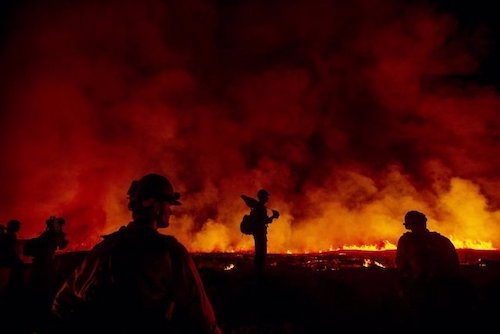 San Francisco incendio forestal en EE.UU.