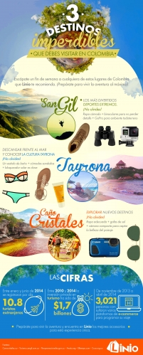 3 destinos impedibles en Colombia