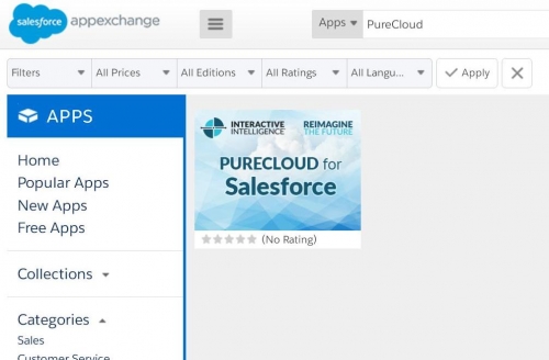 Interactive Intelligence anuncia que PureCloud Engage en Salesforce AppExchange ya está disponible