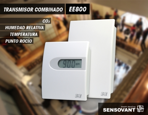 Nuevo Transmisor de CO2, humedad relativa, temperatura y punto de rocío · EE800 Transmisor Combinado