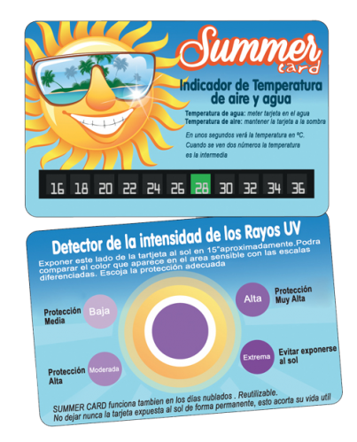 TARJETAS UV-SOLARES
