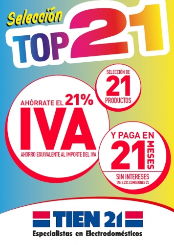 Llega la promoción “Selección Top 21” a TIEN 21
