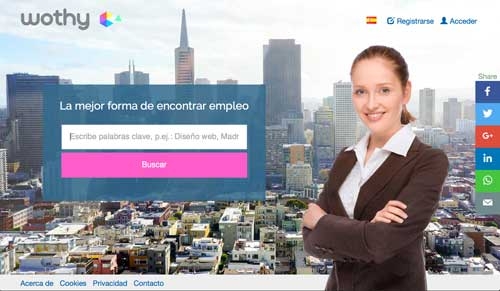 El portal de empleo Wothy.com ya está disponible en España