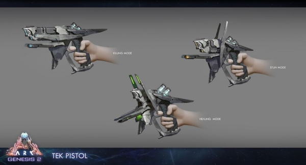 La Pistola Tek, otra nueva adquisición de tu arsenal en ARK: Genesis Parte 2